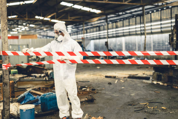 Professional Hoarding Cleanup technician working in Blanco, TX